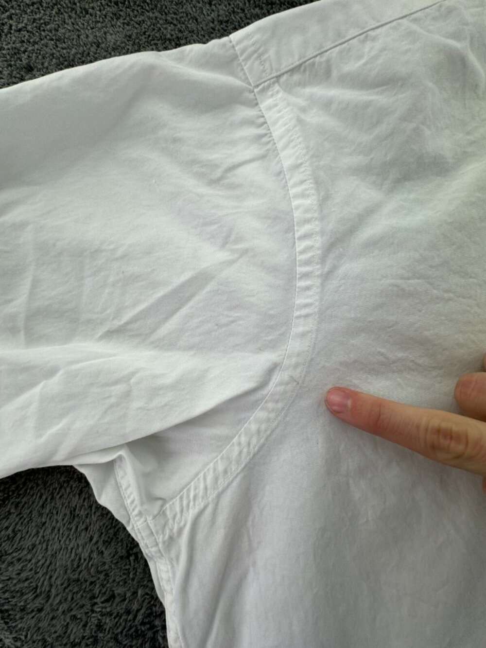 Burberry London Long Sleeve White Button Up Shirt 16 34 USA Made Cotton Adult - Picture 11 of 14